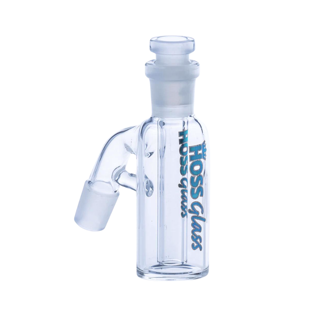 Hoss Glass 45 Degree 14mm Ash Catcher w/ Removable Downstem