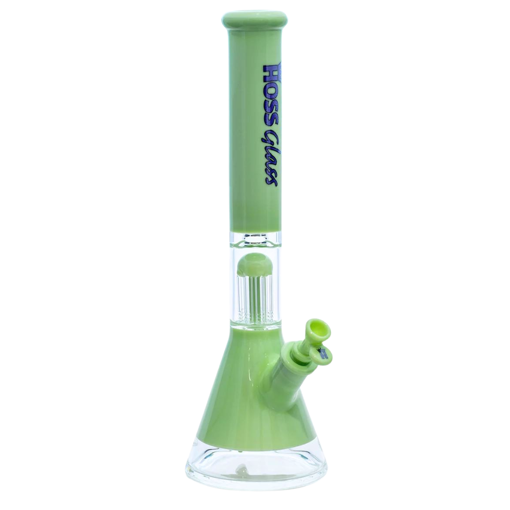 18" Hoss Glass Colored Beaker with 8 Arm Tree Percolator