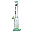 18" Hoss Glass Double Disk Straight With Removable Parts