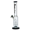 18" Hoss Glass Double Disk Straight With Removable Parts