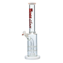 18" Hoss Glass Double Disk Straight With Removable Parts