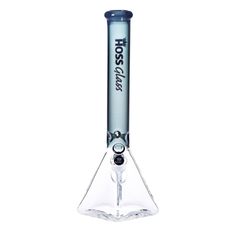 Hoss Glass 18" Pyramid Beaker Half Colored