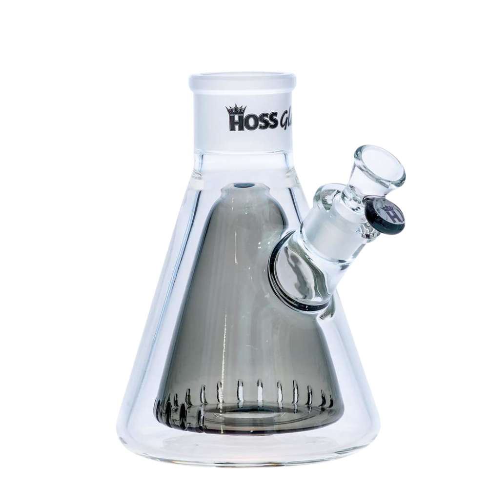 8" Hoss Glass Double Wall Beaker Base