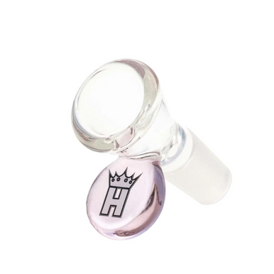 Hoss Glass 14mm Cone Bowl w/ Colored Tab