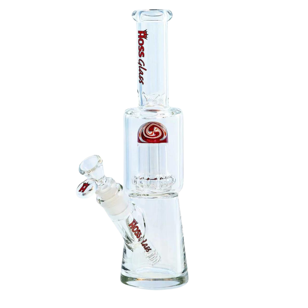 10" 7mm Hoss Glass Mini Percolator w/ Color Reversal