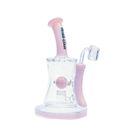 10" Hoss Glass Hourglass Marble Rig