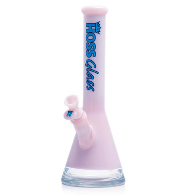 12" Hoss Glass 38mm Diameter Colored Beaker w/ Window Base