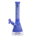 12" Hoss Glass 38mm Diameter Colored Beaker w/ Window Base