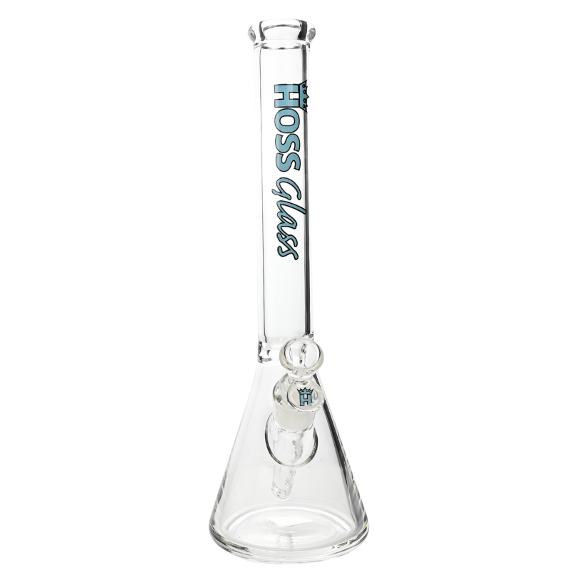 [H163 LIGHT BLUE] 14" Hoss Glass Classic Beaker Tube (Light Blue)