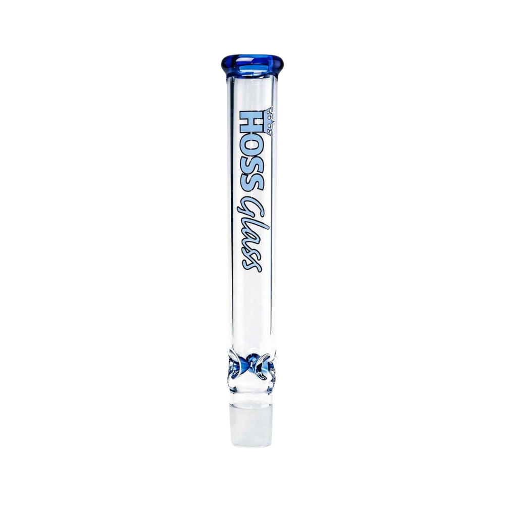 [YH905-35-BLUE] 14" Hoss Glass Colored Top Tube (Blue)