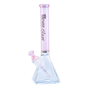 14" Hoss Glass Pyramid w/ Colored Top Tube Bong
