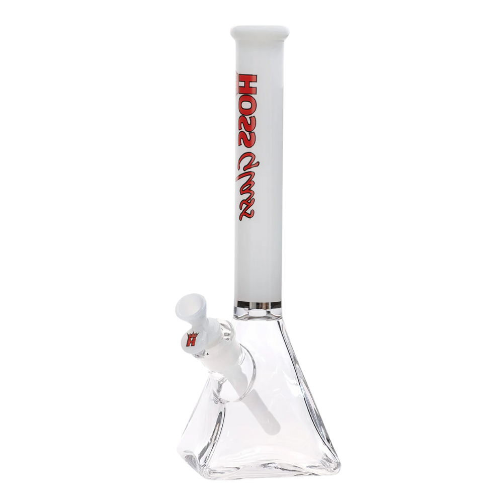 14" Hoss Glass Pyramid w/ Colored Top Tube Bong