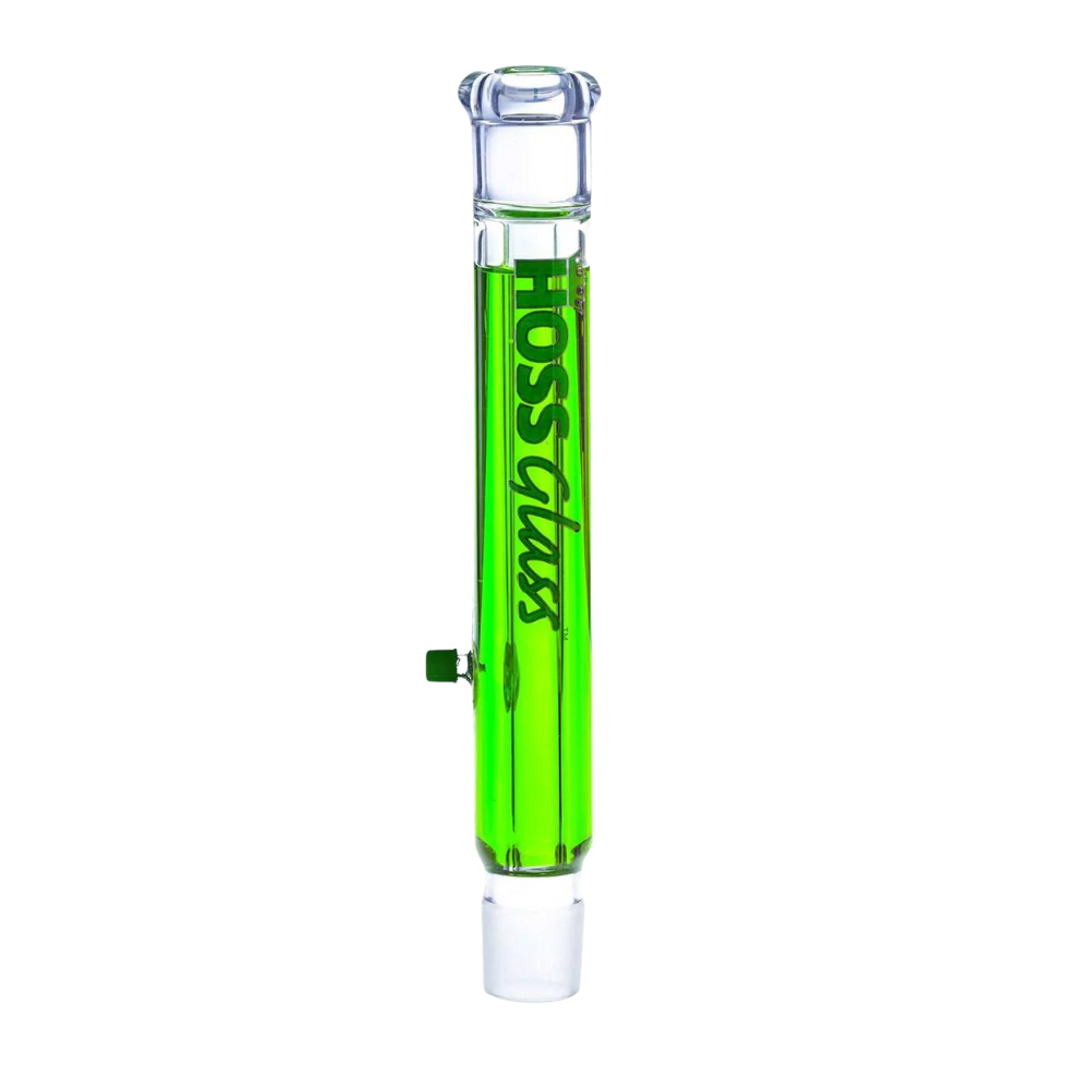 [H010 GREEN] 16" Hoss Glass Freezer Straight Top Tube (Green)
