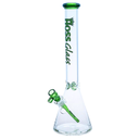 18" 7mm Hoss Glass Colored Rim Beaker
