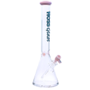 18" 7mm Hoss Glass Colored Rim Beaker