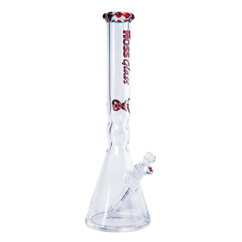 18" 7mm Hoss Glass Pinched Beaker