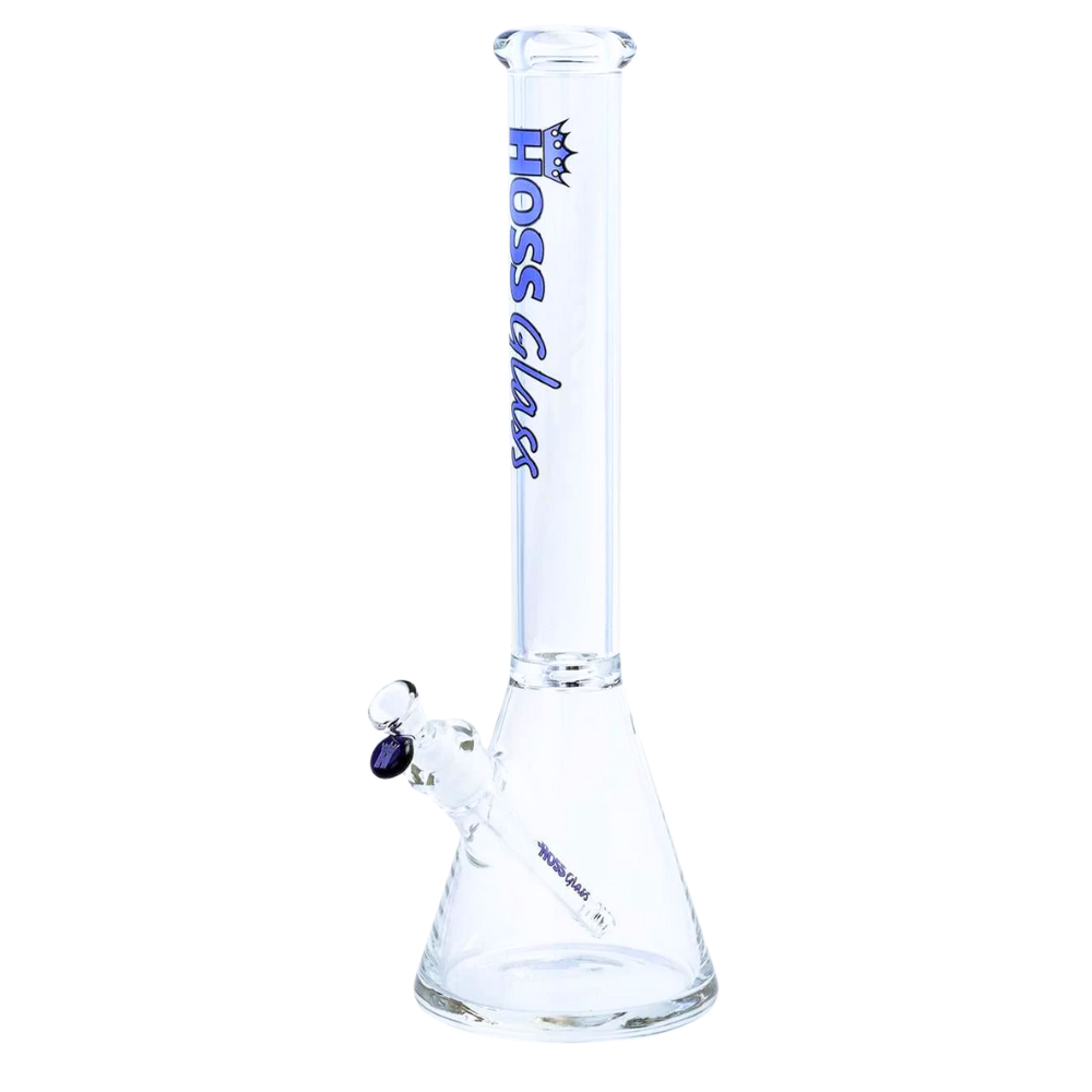 [H162 BLUE] 18" 7mm Hoss Glass Thick Joint Beaker (Blue)