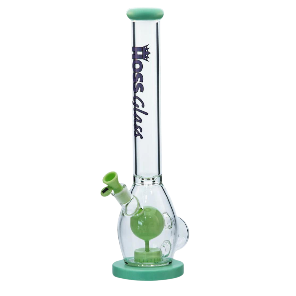 [H526 MILK GREEN] 18" Hoss Glass Bowling Pin With Removable Parts (Milk Green)