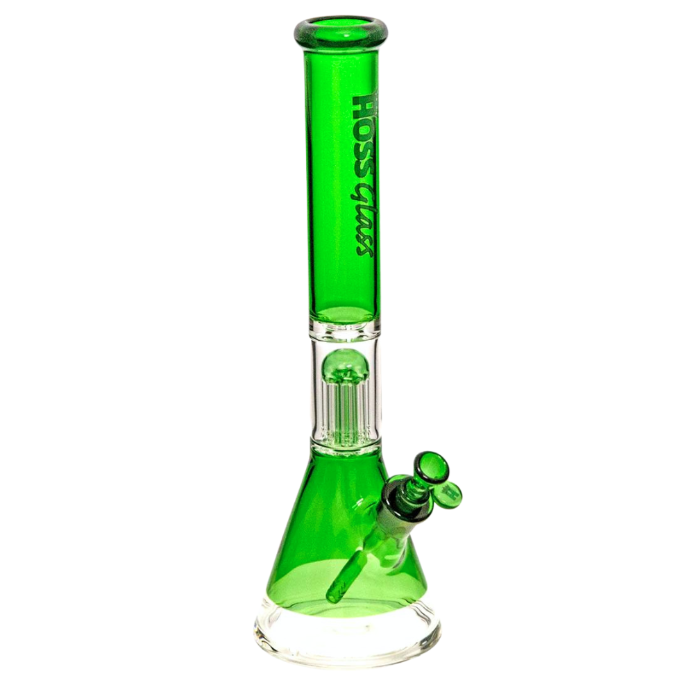 18" Hoss Glass Colored Beaker with 8 Arm Tree Percolator