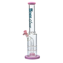 18" Hoss Glass Double Disk Straight With Removable Parts