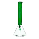 18" Hoss Glass Pyramid Beaker Half Colored
