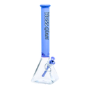 18" Hoss Glass Pyramid Beaker Half Colored
