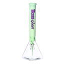 18" Hoss Glass Pyramid Beaker Half Colored