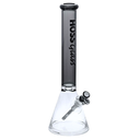 18" Hoss Glass Thick Beaker w/ Colored Top