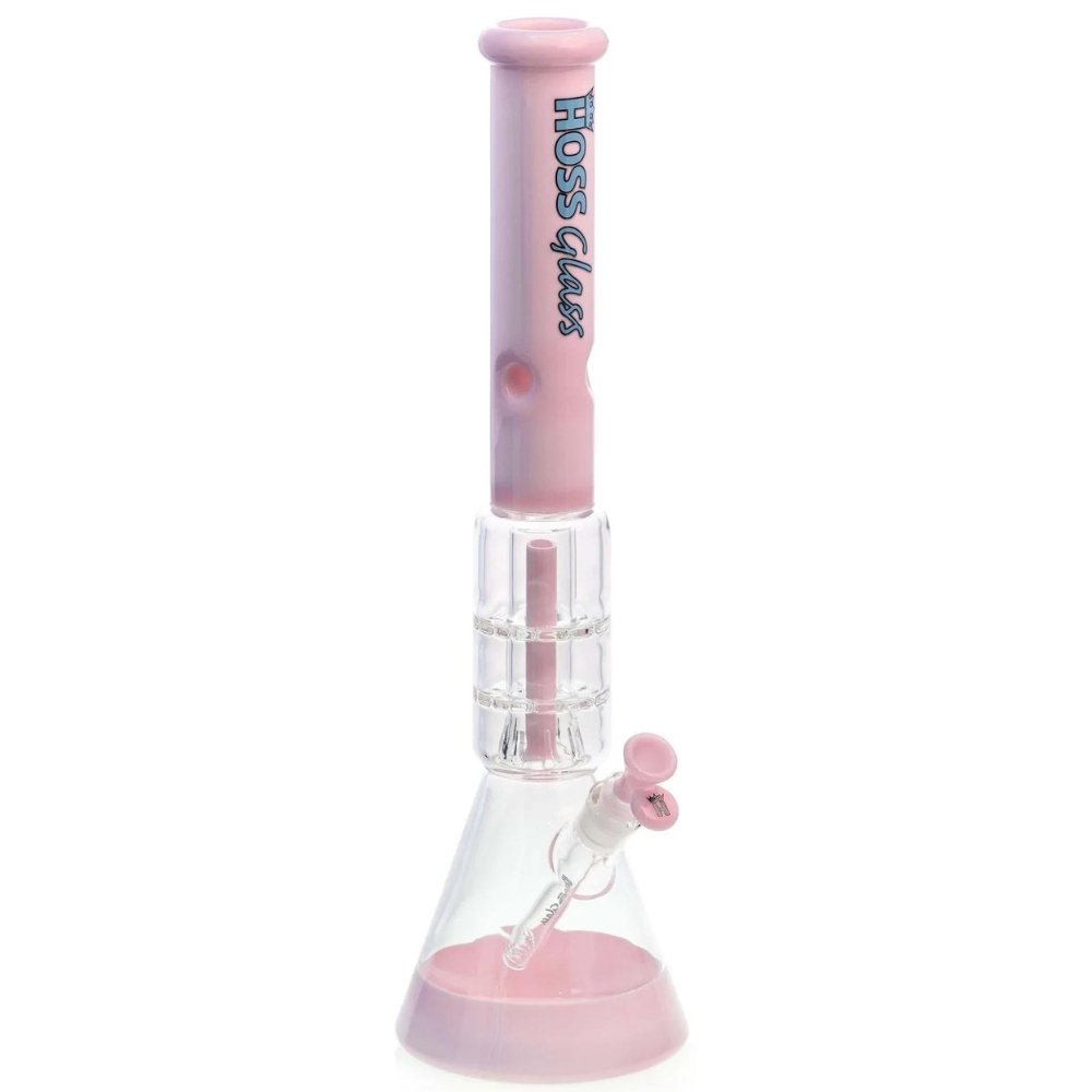 20" Hoss Glass Colored Double-Disk Percolator Beaker