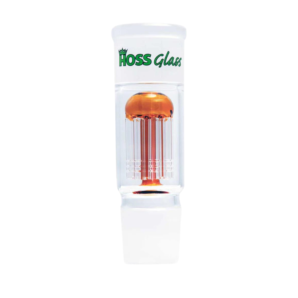 [Y412-AMBER] 5" Hoss Glass 8 Arm Perculator (Amber)
