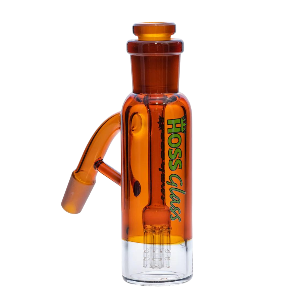 [YX39C 14-AMBER] 5.5" 14mm Hoss Glass Colored Ashcatcher (Amber)